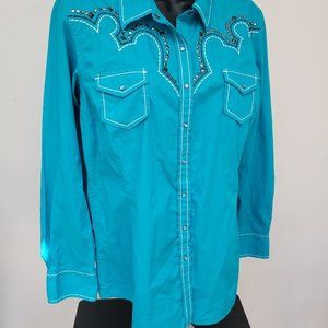 Western Style Ariat Pearl Snap Button Down Shirt